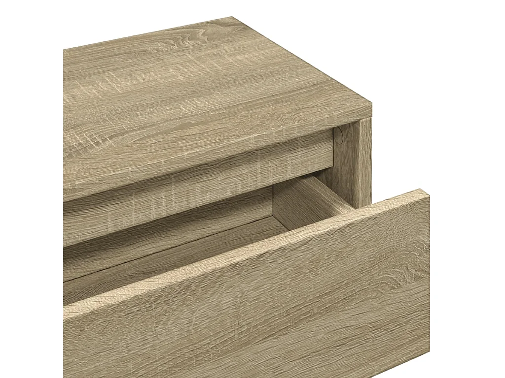 Set Mobili da Ingresso 4 pz Rovere Sonoma in Legno Multistrato