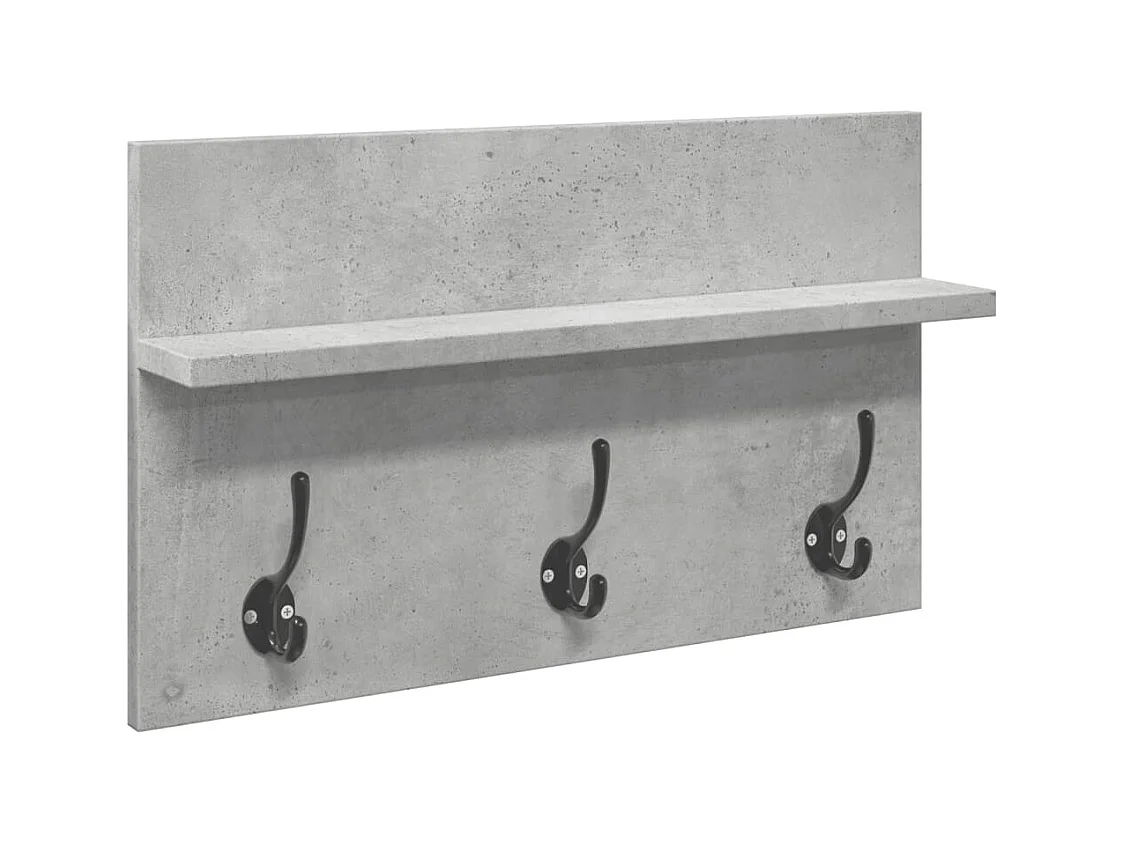 Ensemble de meubles de couloir 4 pcs gris béton bois ingénierie