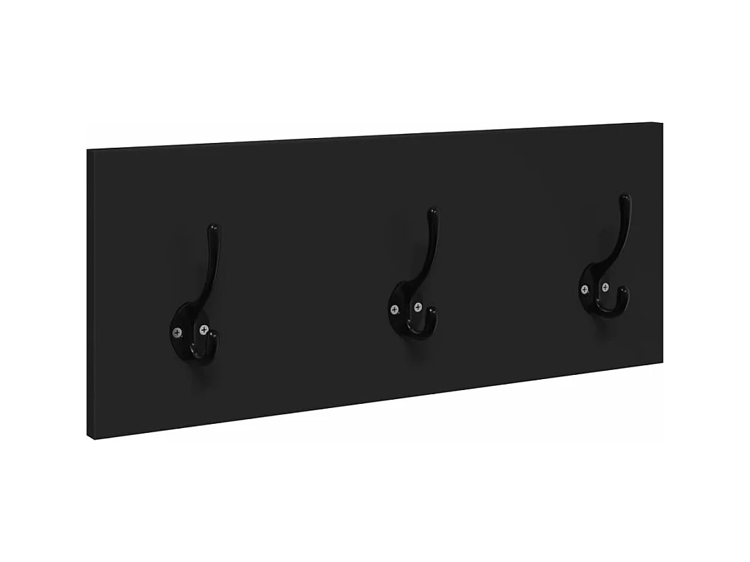Set Mobili da Ingresso 4 pz Nero in Legno Multistrato