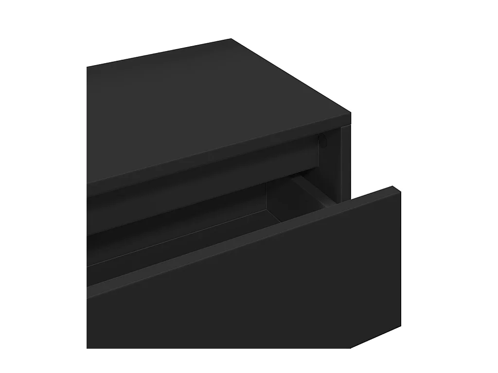 Set Mobili da Ingresso 4 pz Nero in Legno Multistrato