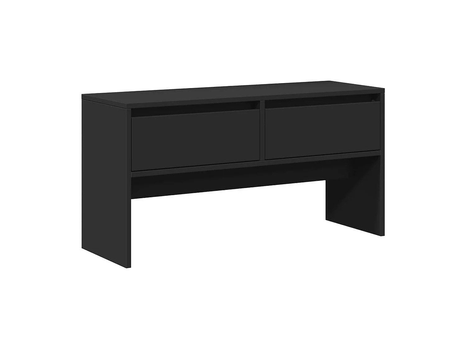 Ensemble de meubles de couloir 4 pcs noir bois d'ingénierie