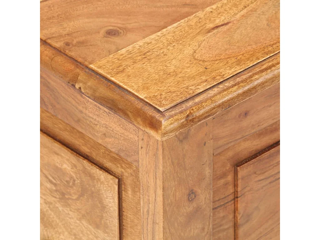 Coffre 40x40x40 cm Bois d'acacia solide
