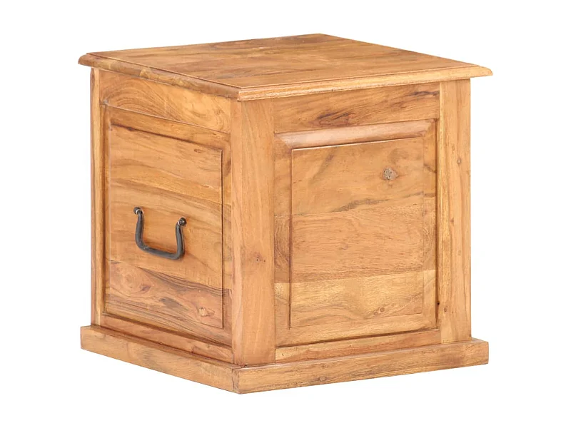 Coffre 40x40x40 cm Bois d'acacia solide