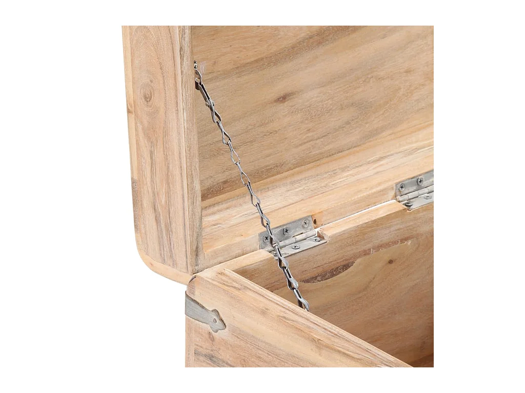 Coffre 40x40x40 cm Bois d'acacia solide