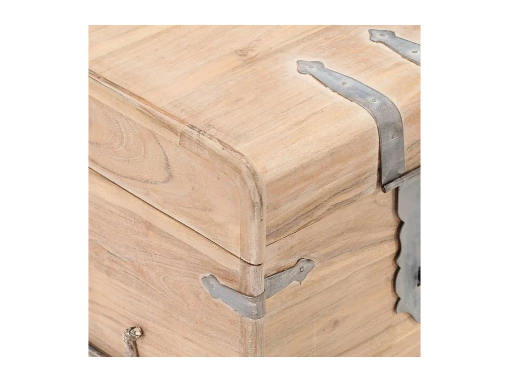 Coffre 40x40x40 cm Bois d'acacia solide