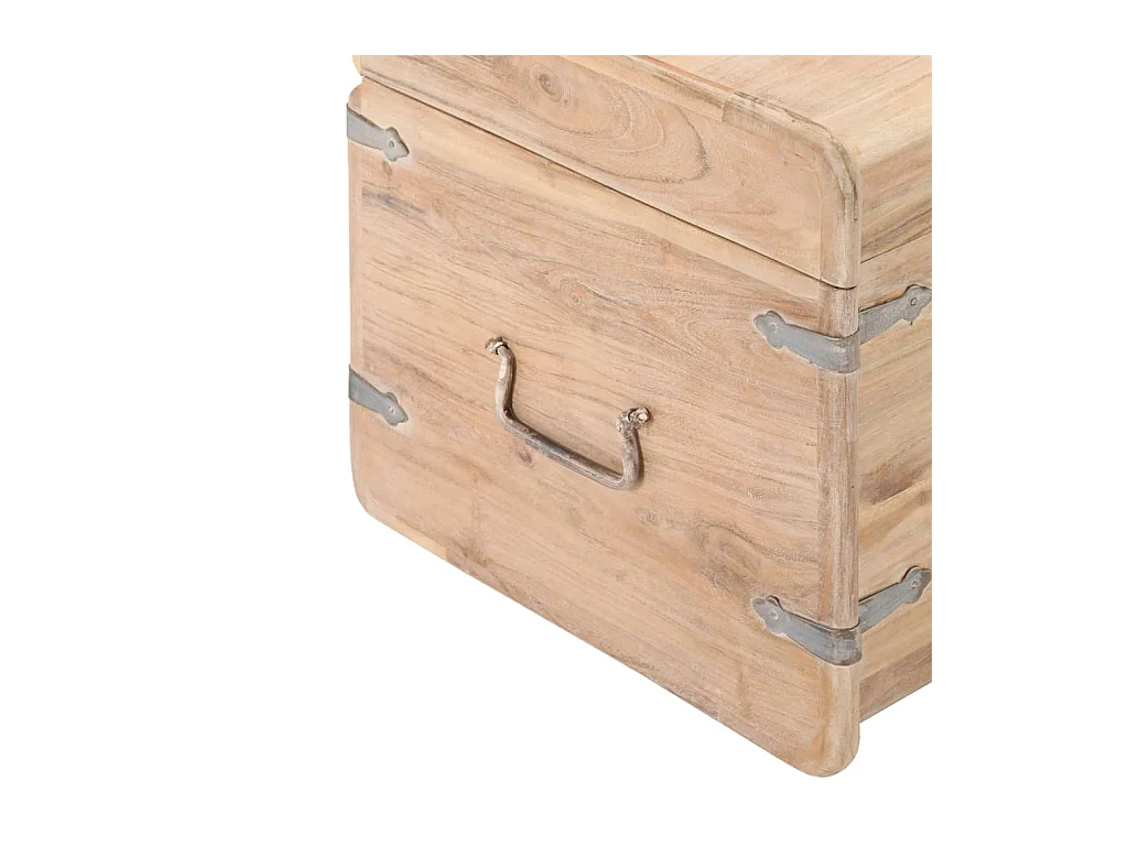 Coffre 40x40x40 cm Bois d'acacia solide