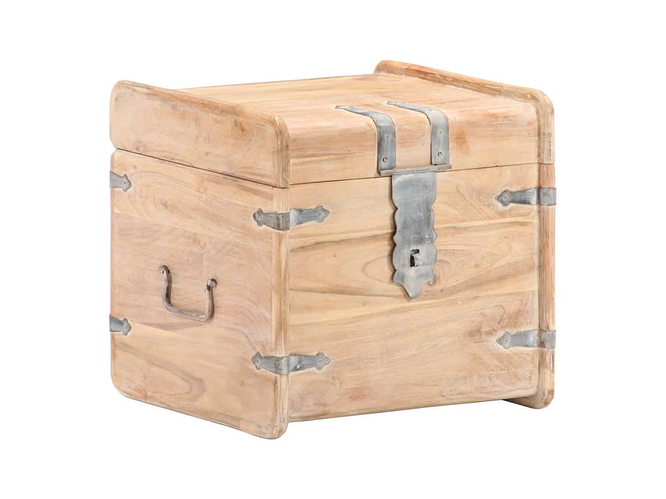 Coffre 40x40x40 cm Bois d'acacia solide