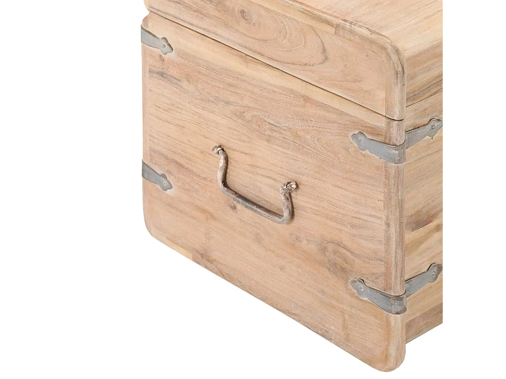 Coffre 40x40x40 cm Bois d'acacia solide