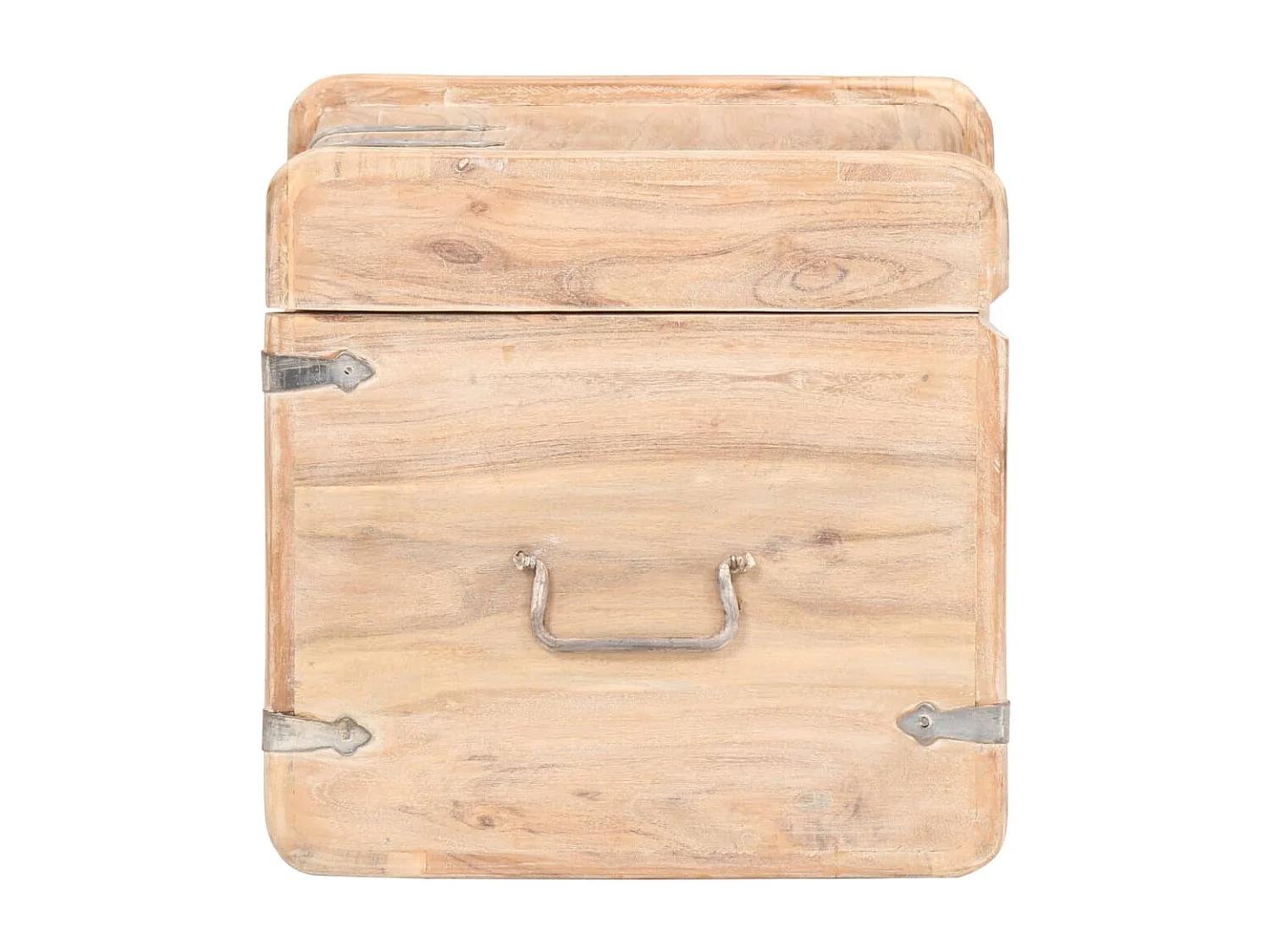 Coffre 40x40x40 cm Bois d'acacia solide