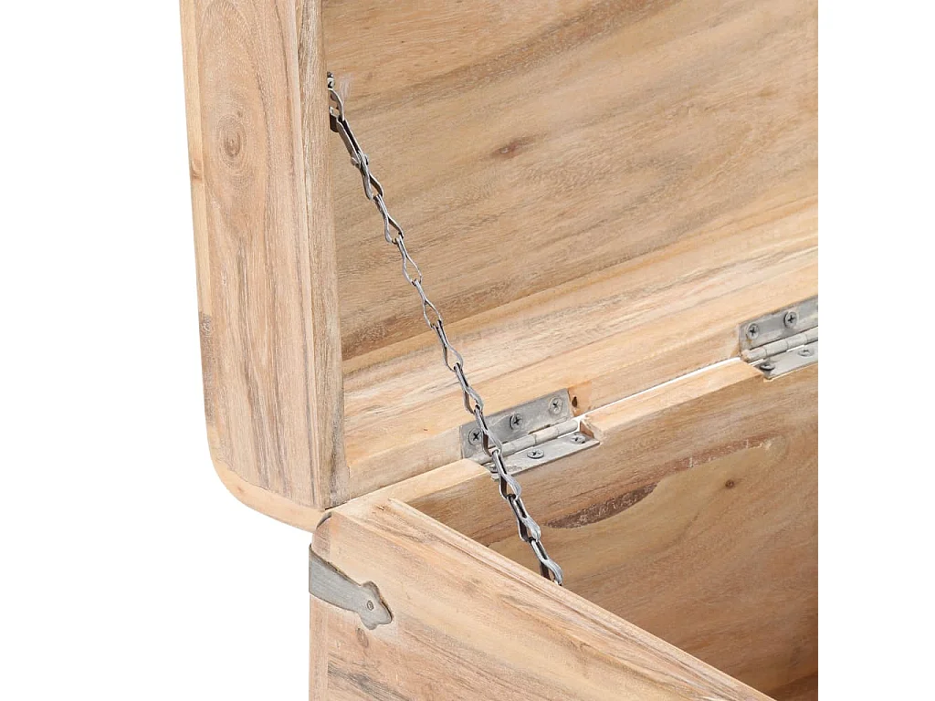 Coffre 40x40x40 cm Bois d'acacia solide