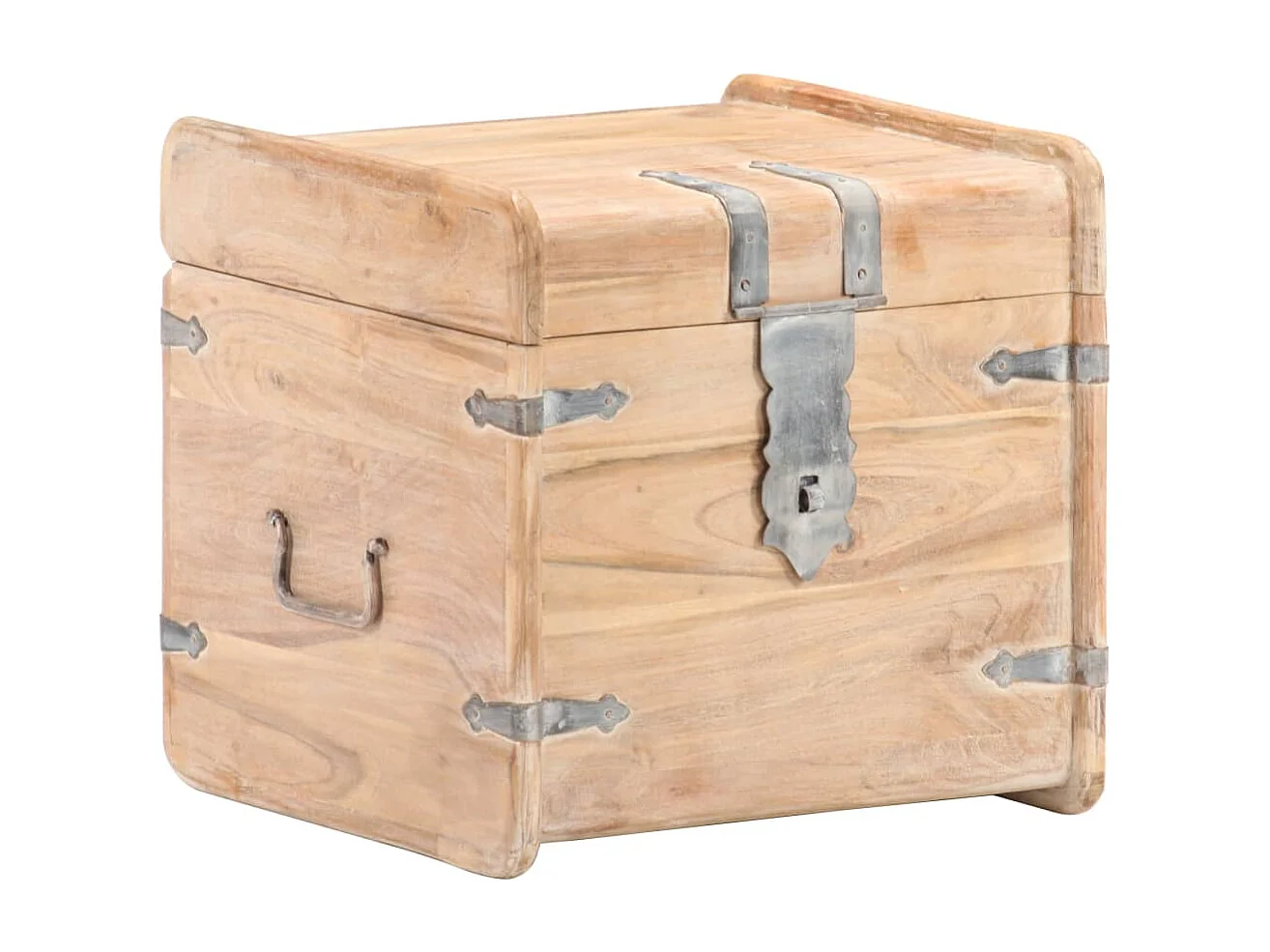 Coffre 40x40x40 cm Bois d'acacia solide