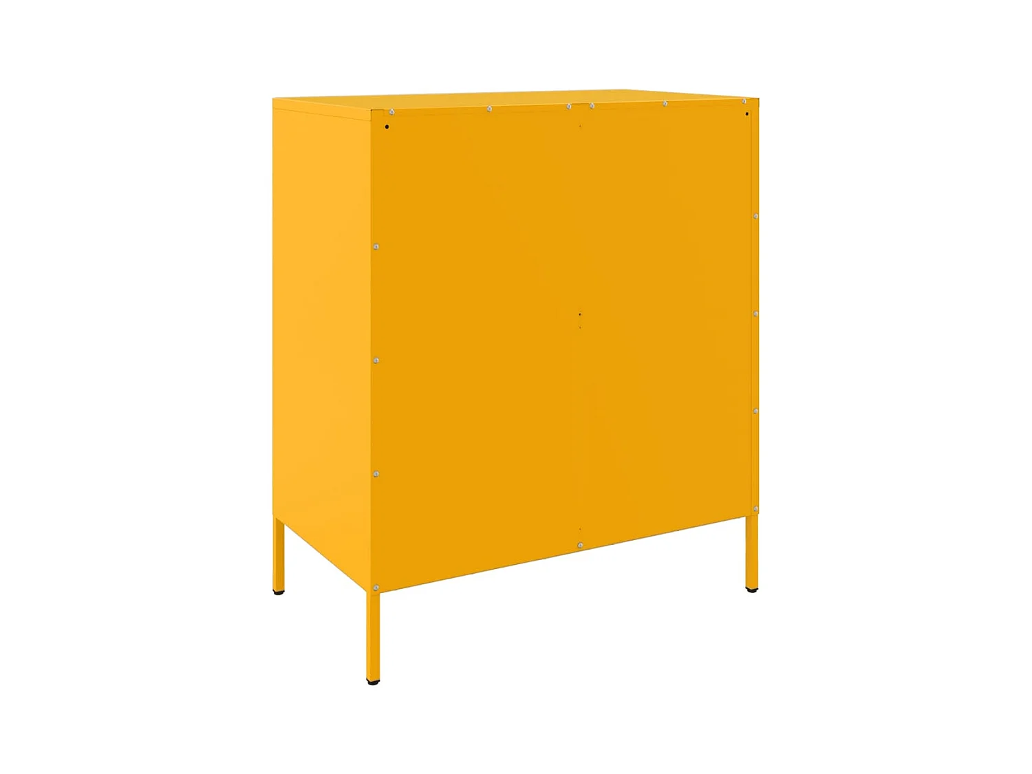 Buffet jaune moutarde 68x39x79 cm acier