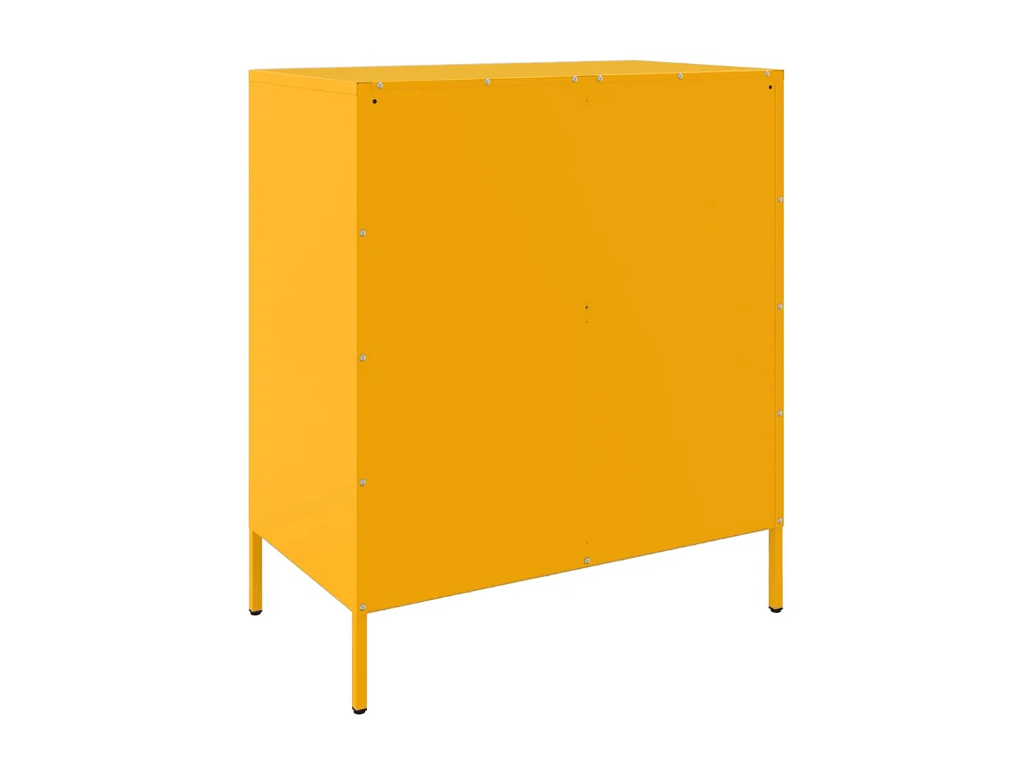Buffet jaune moutarde 68x39x79 cm acier