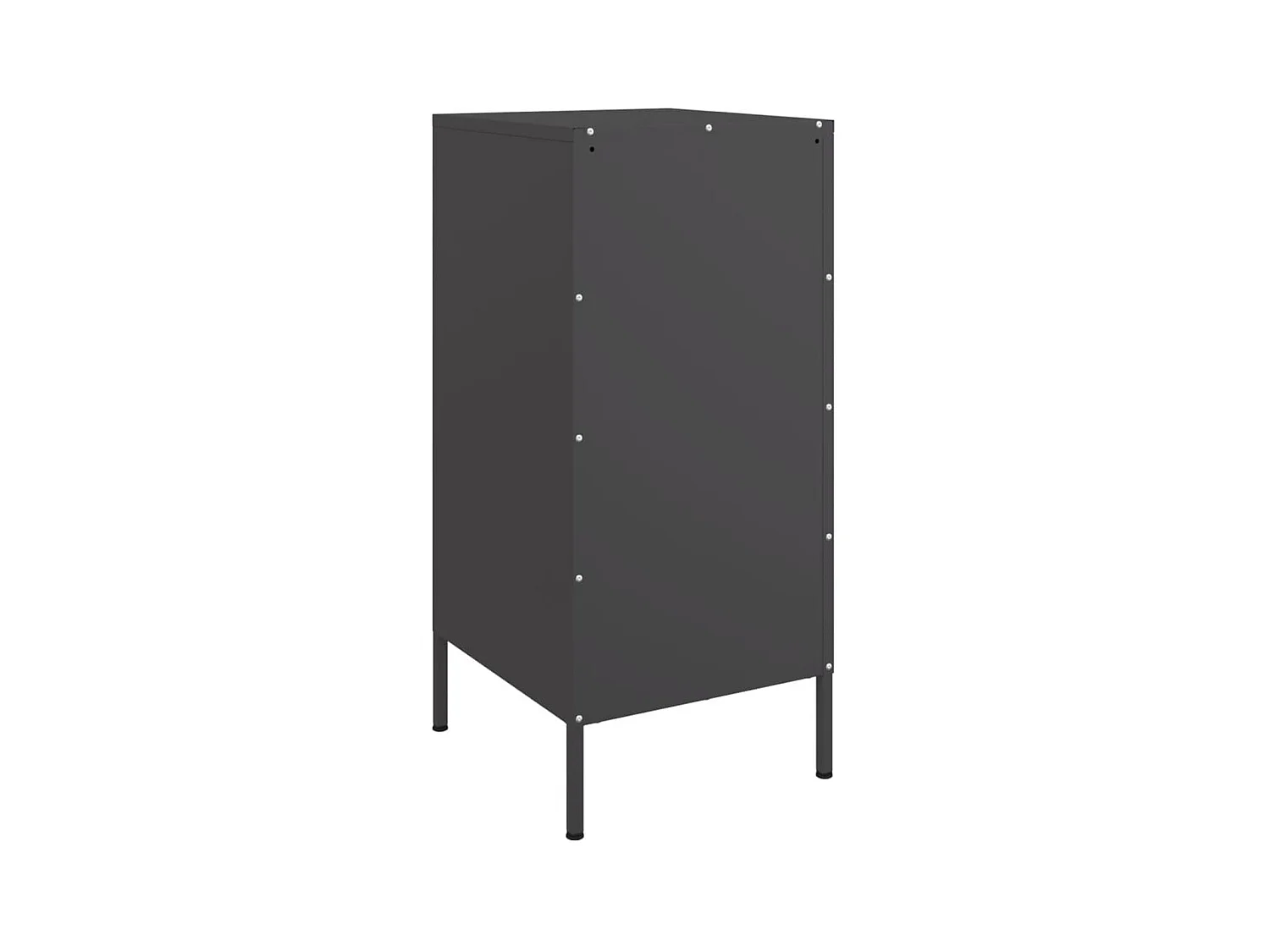 Buffets 2 pcs noir 36x39x79 cm acier