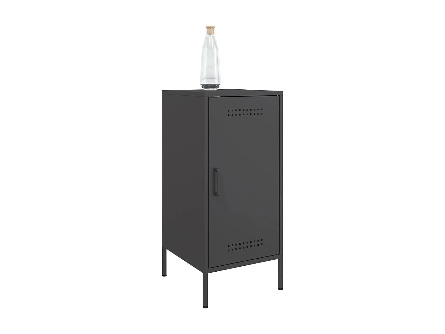 Dressoirs 2 st 36x39x79 cm staal zwart