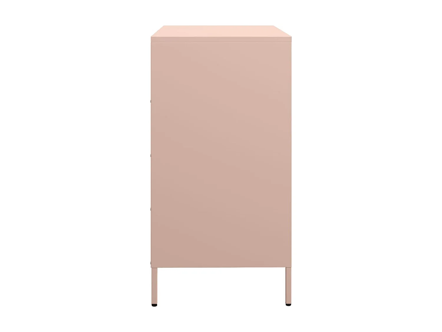 Sideboard Rosa 68x39x73,5 cm Kaltgewalzter Stahl