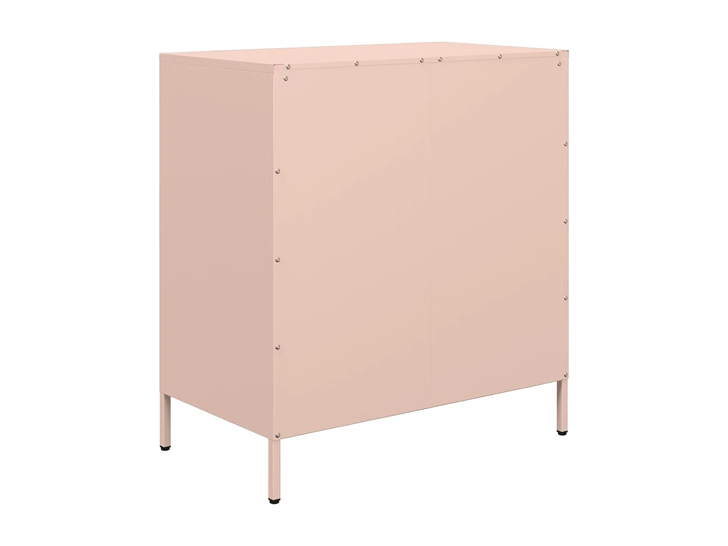 Sideboard Rosa 68x39x73,5 cm Kaltgewalzter Stahl