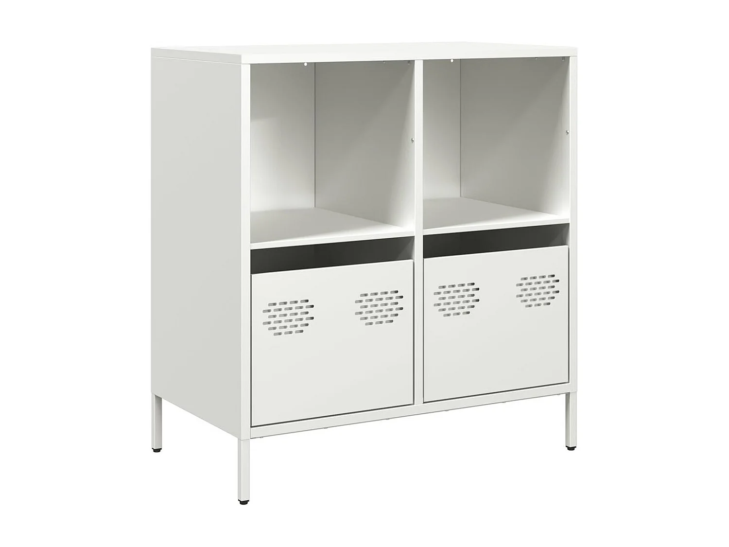 Buffet blanc 68x39x73,5 cm acier laminé à froid