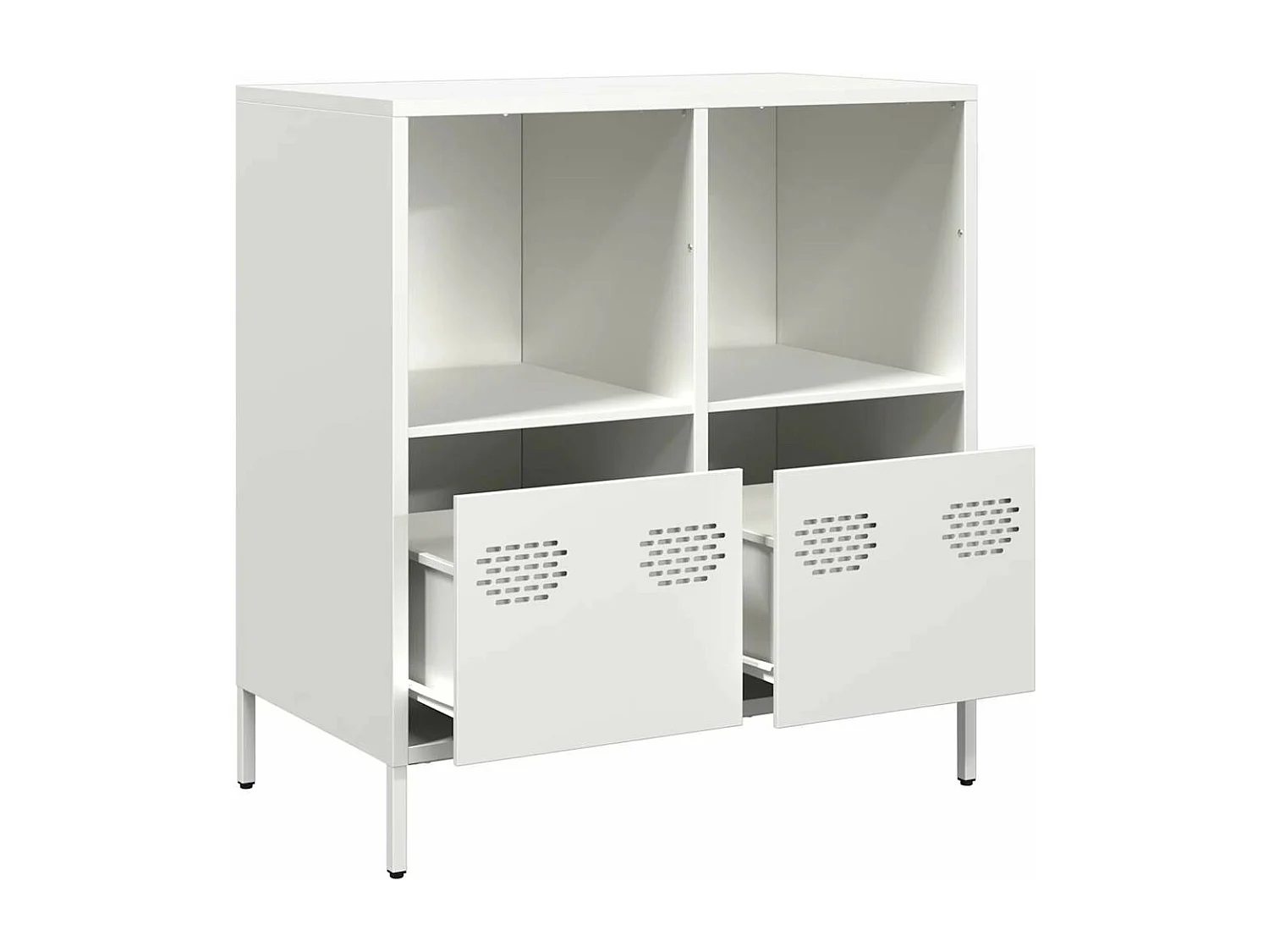 Buffet blanc 68x39x73,5 cm acier laminé à froid