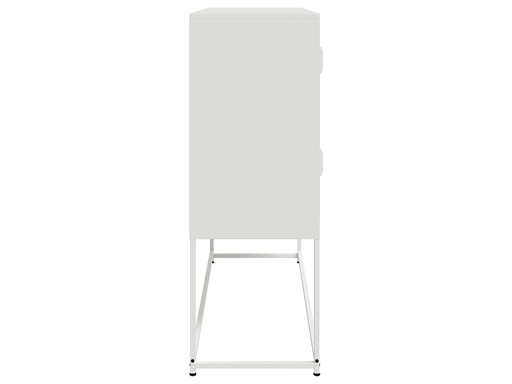 Buffet blanc 100,5x39x107 cm acier