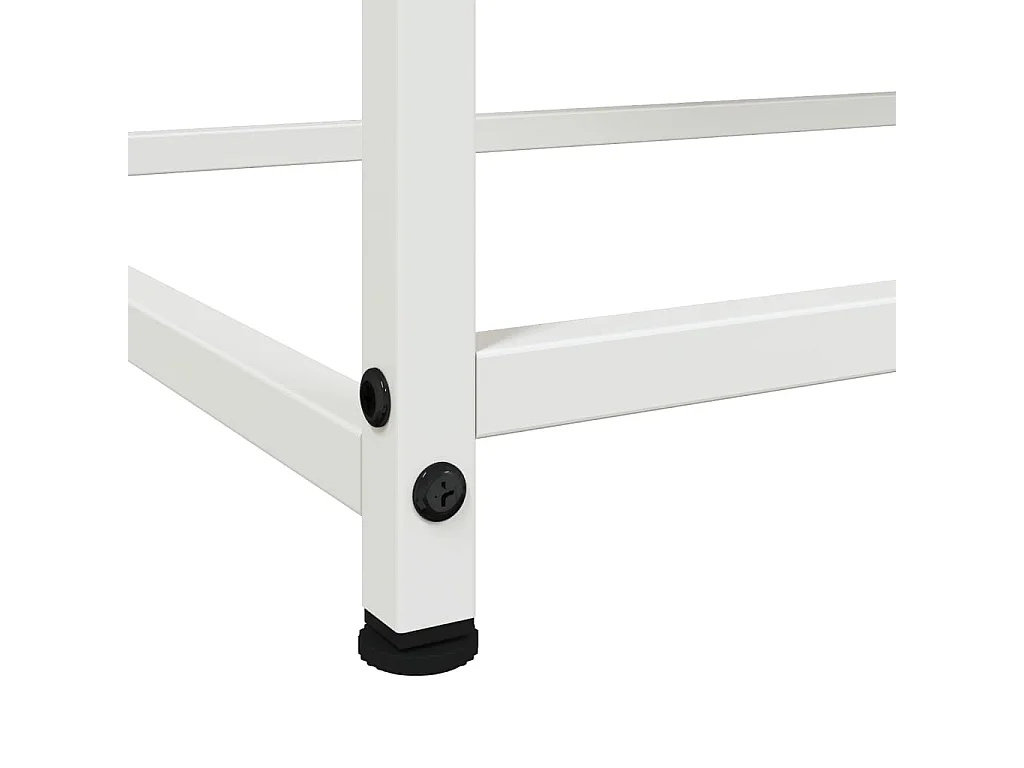Buffet blanc 100,5x39x107 cm acier