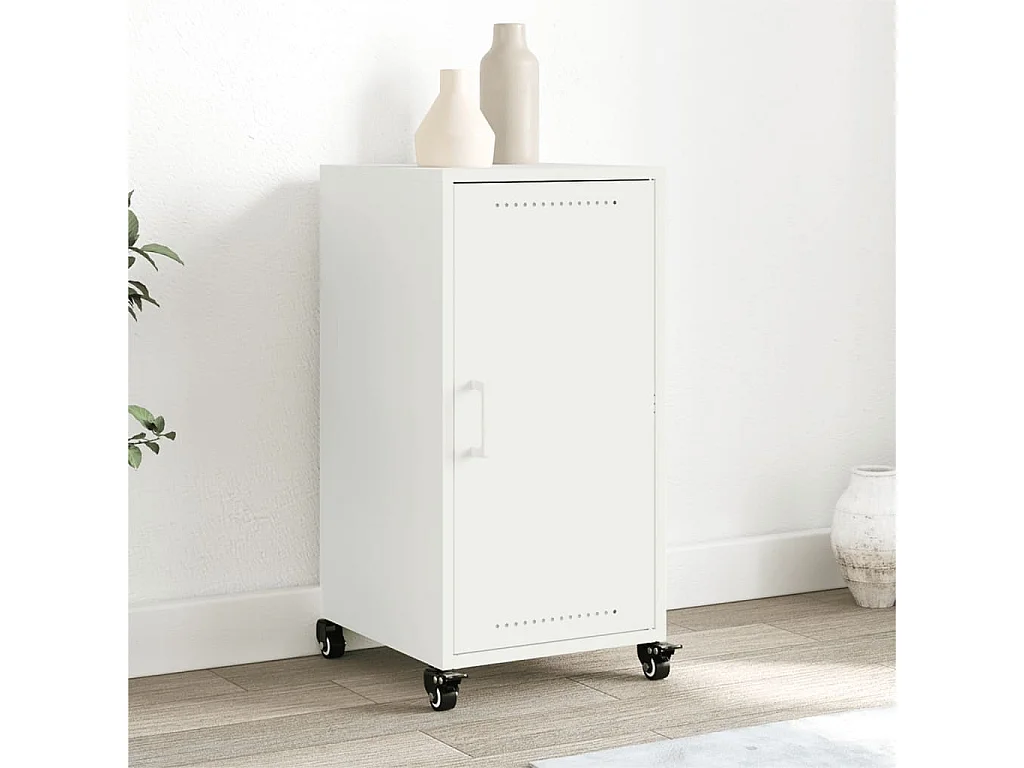 Buffet blanc 36x39x72 cm acier