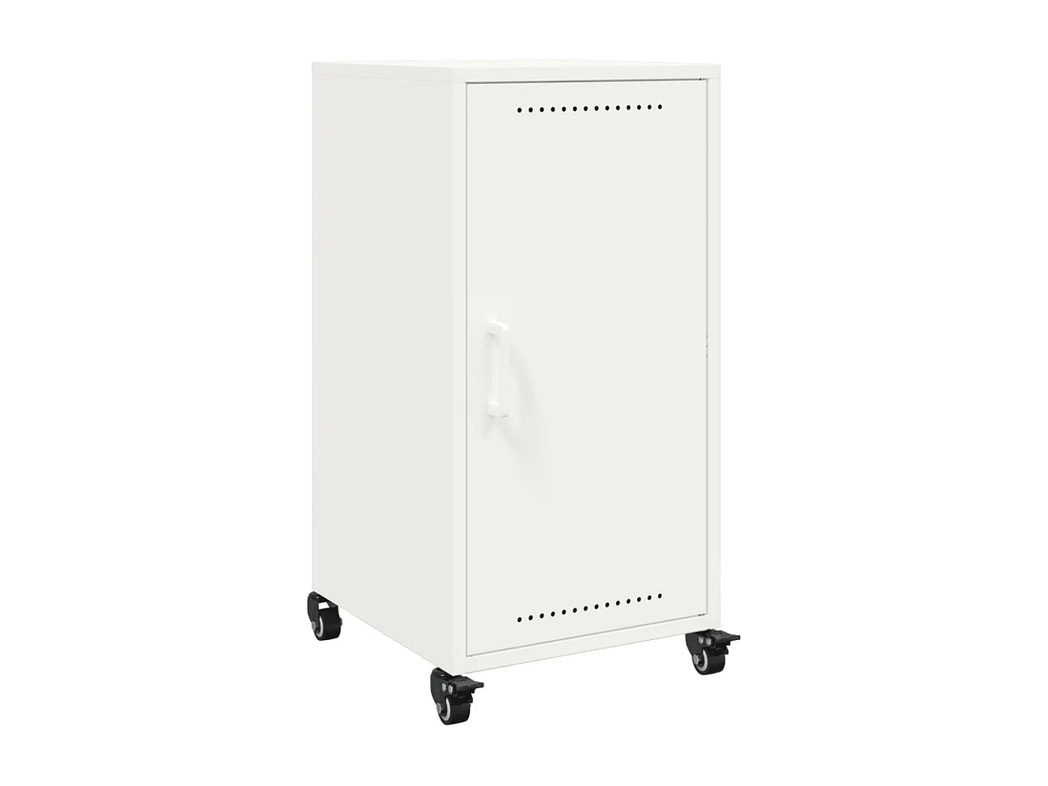 Buffet blanc 36x39x72 cm acier