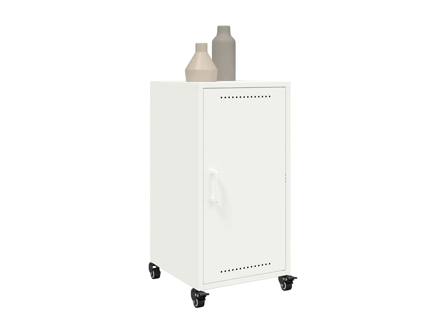 Buffet blanc 36x39x72 cm acier