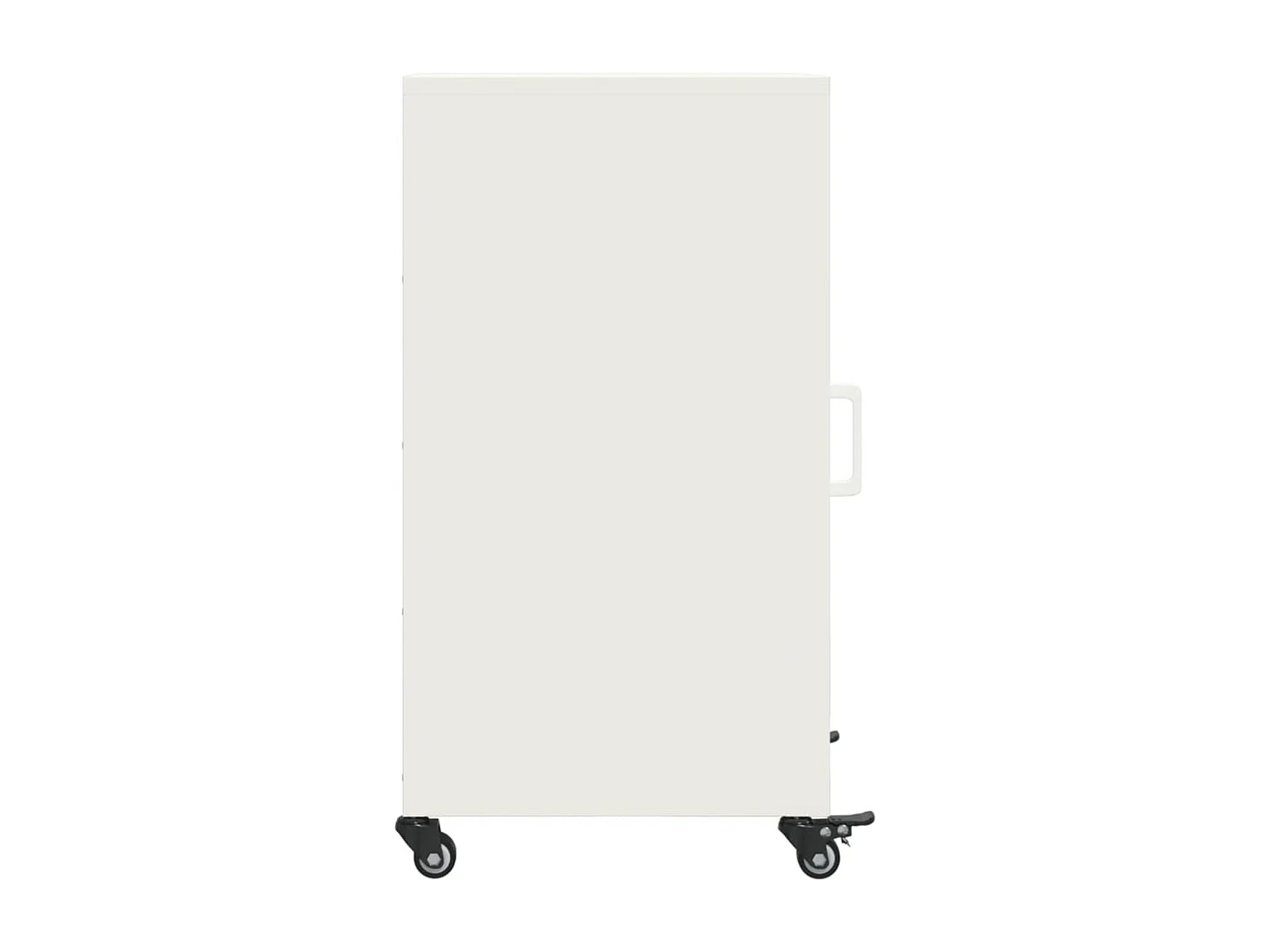 Buffet blanc 36x39x72 cm acier