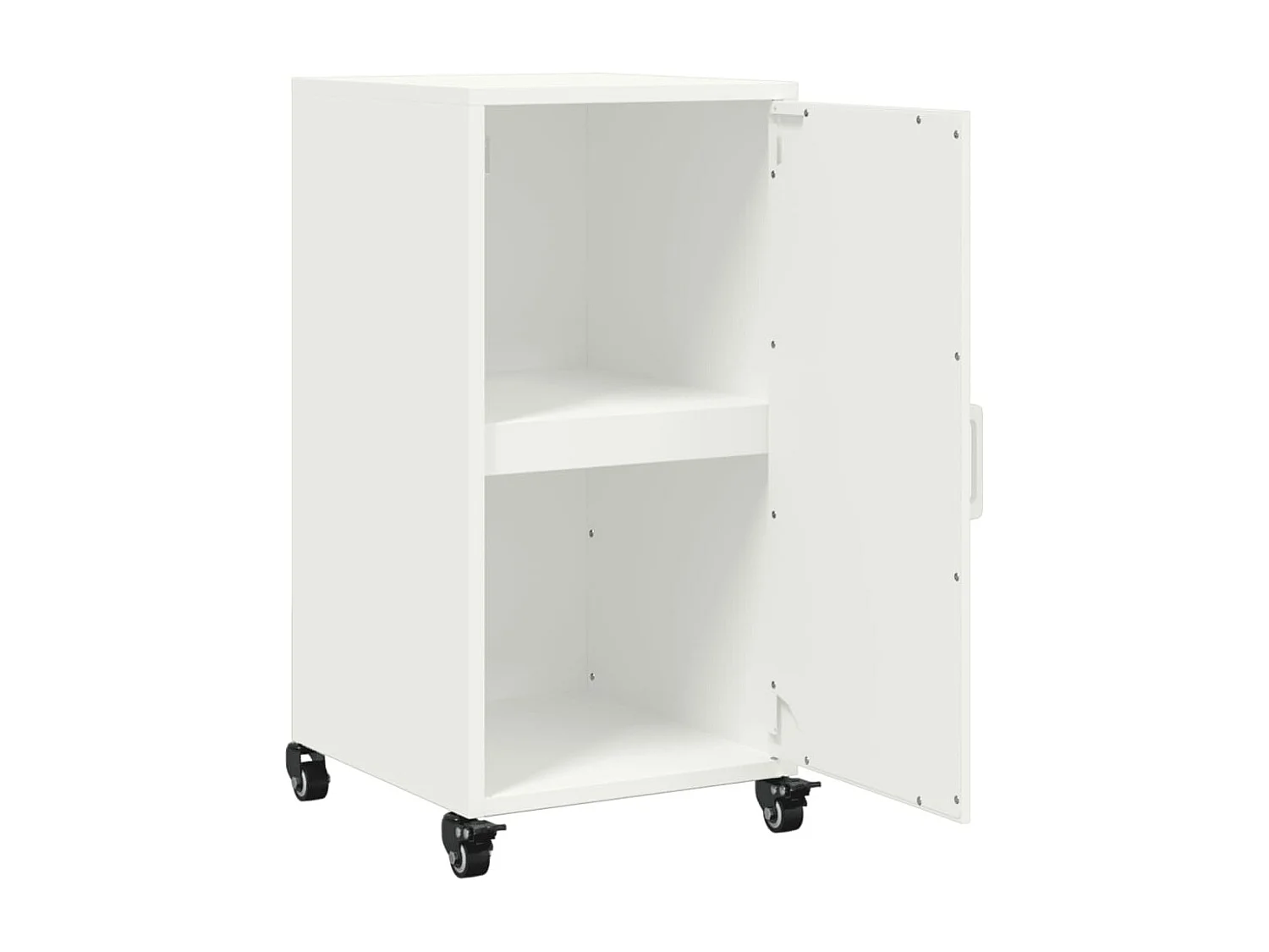 Buffet blanc 36x39x72 cm acier
