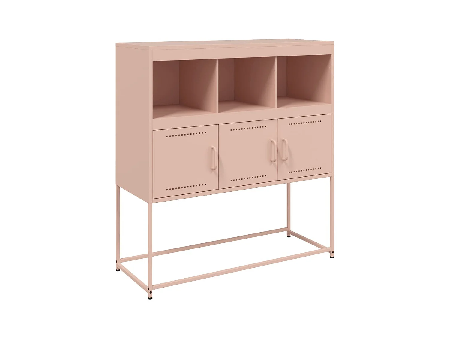 Credenza Rosa 100,5x39x107 cm in Acciaio