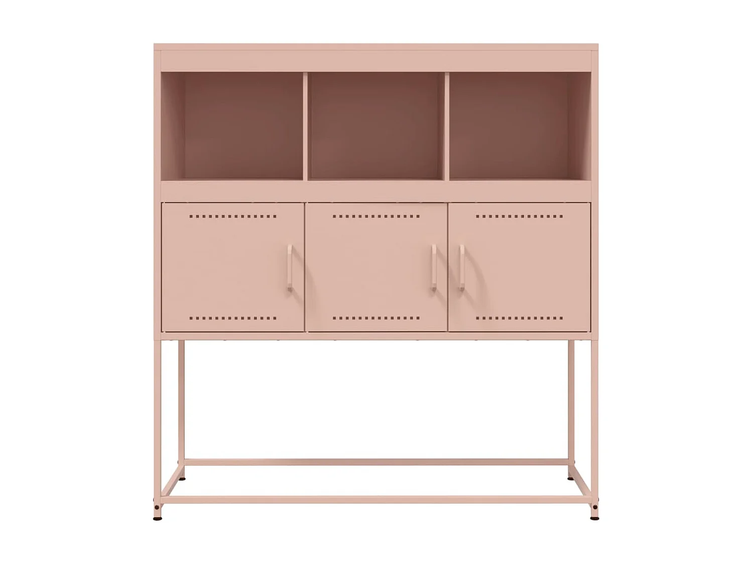 Aparador 100,5x39x107 cm aço rosa