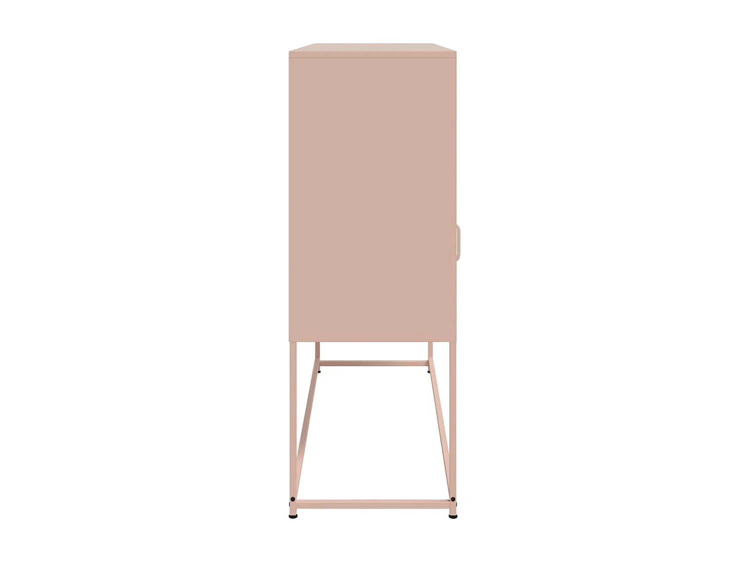Aparador 100,5x39x107 cm aço rosa