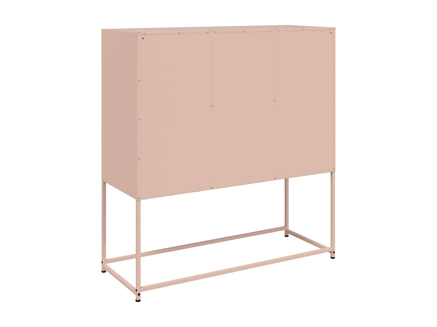 Aparador 100,5x39x107 cm aço rosa