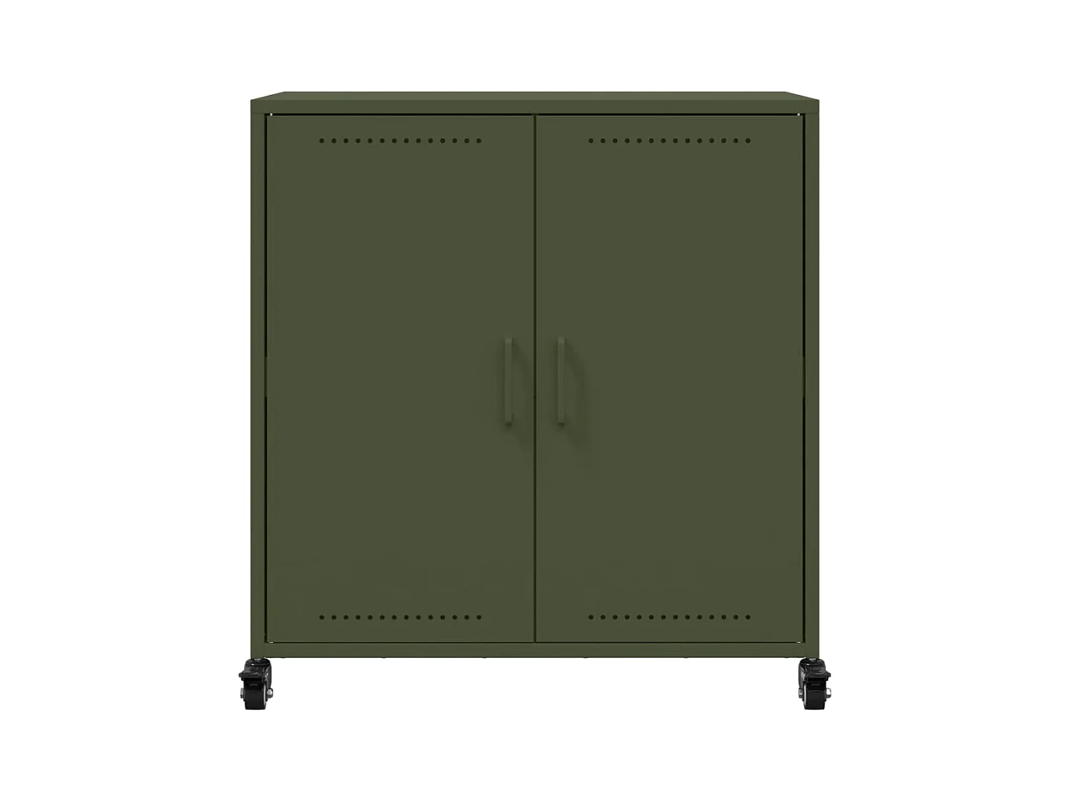 Buffet vert olive 68x39x72 cm acier