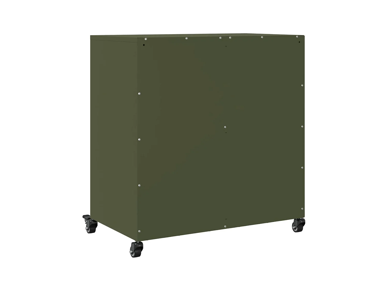 Buffet vert olive 68x39x72 cm acier