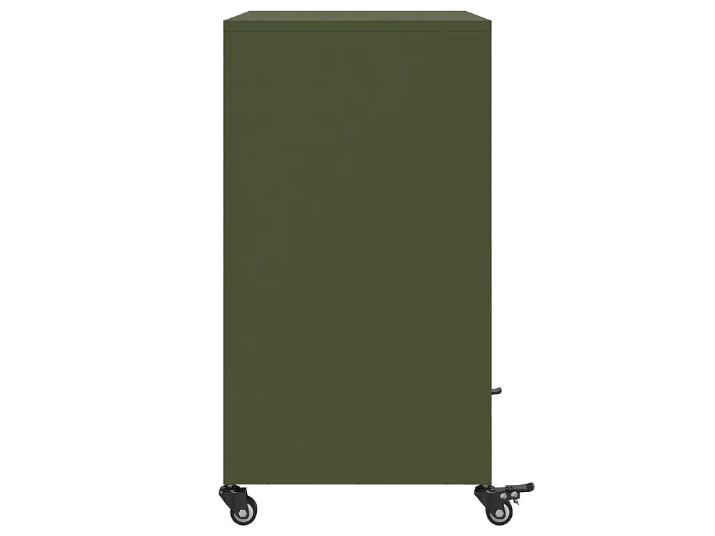 Buffet vert olive 68x39x72 cm acier