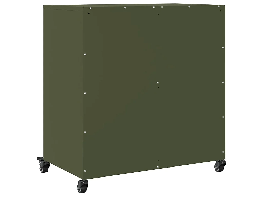 Buffet vert olive 68x39x72 cm acier