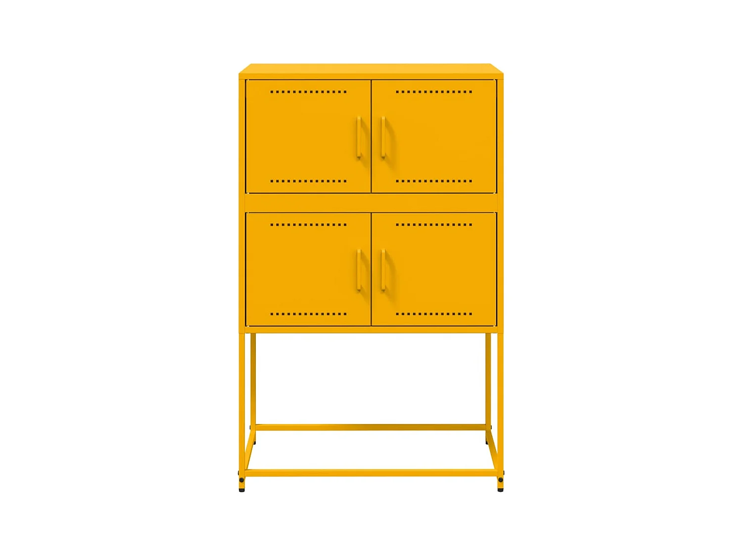 Buffet jaune moutarde 68,5x38,5x107 cm acier