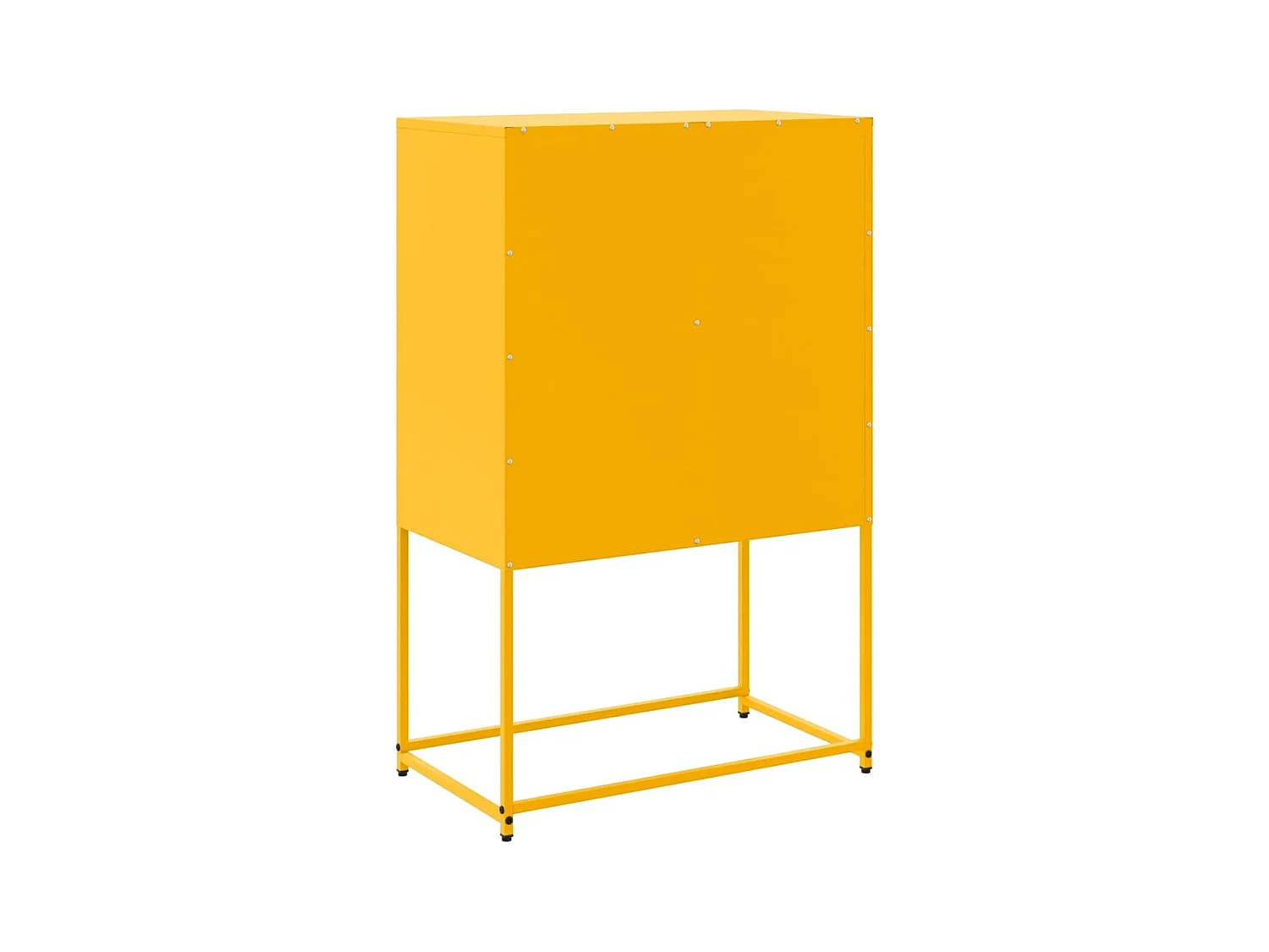 Buffet jaune moutarde 68,5x38,5x107 cm acier