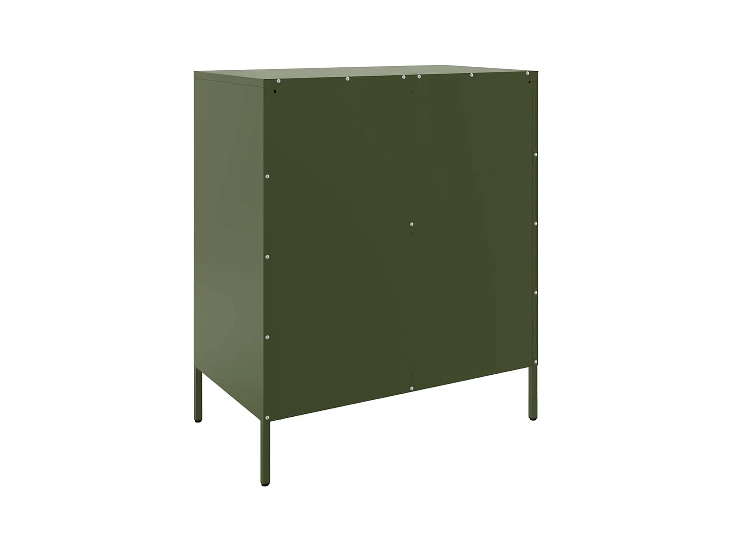 Buffet vert olive 68x39x79 cm acier