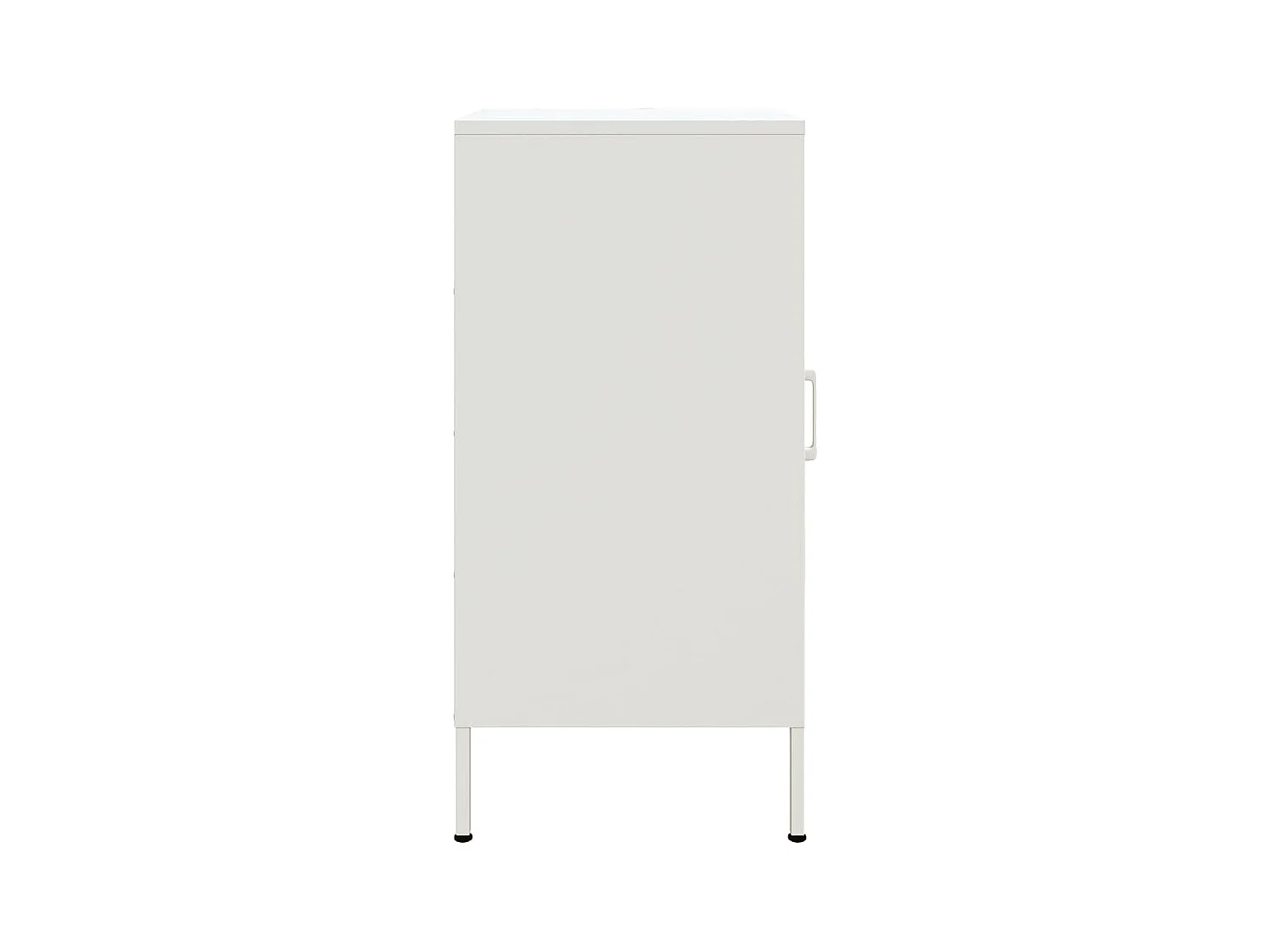 Buffets 2 pcs blanc 36x39x79 cm acier