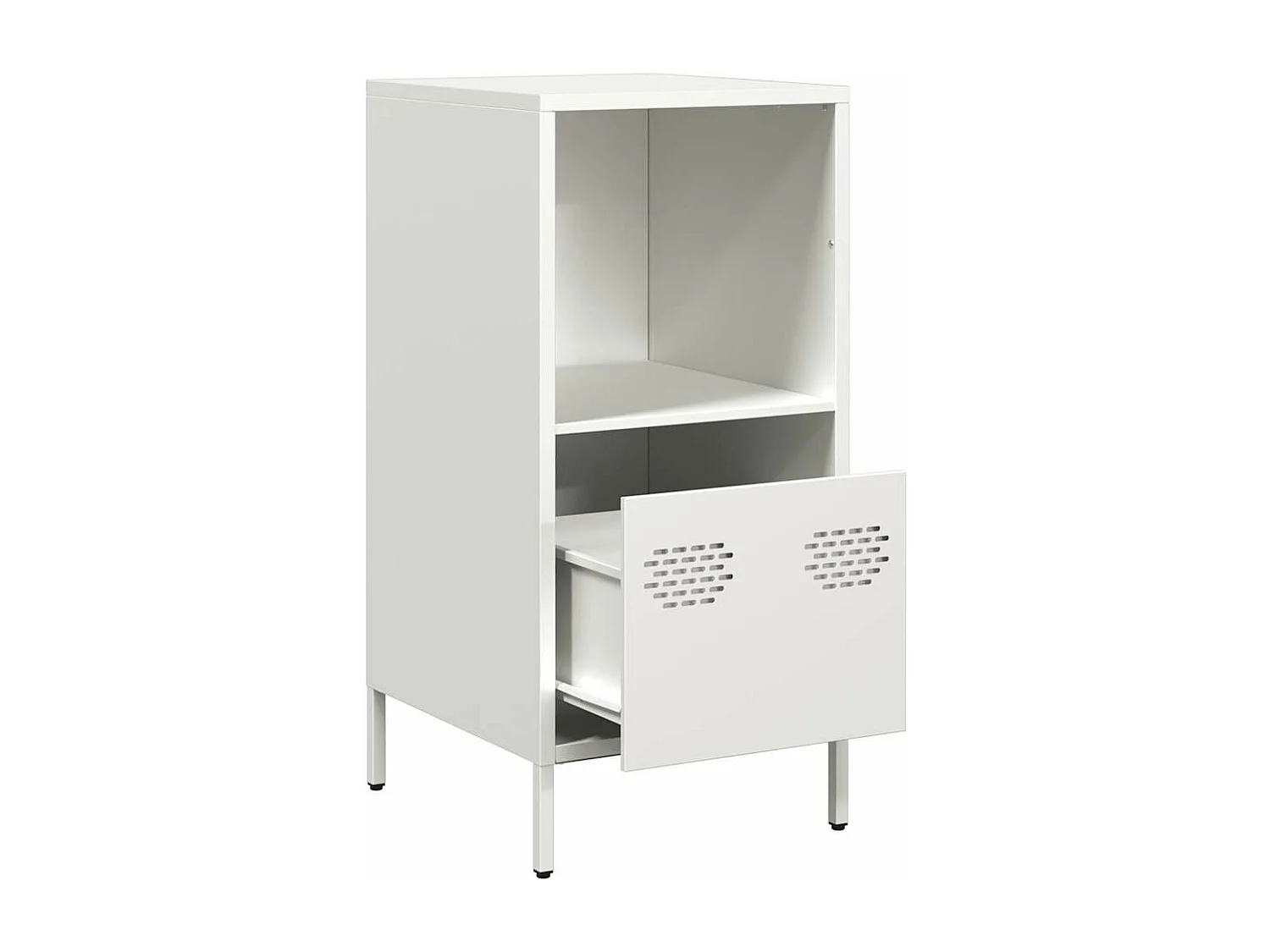 Buffet blanc 35x39x73,5 cm acier laminé à froid