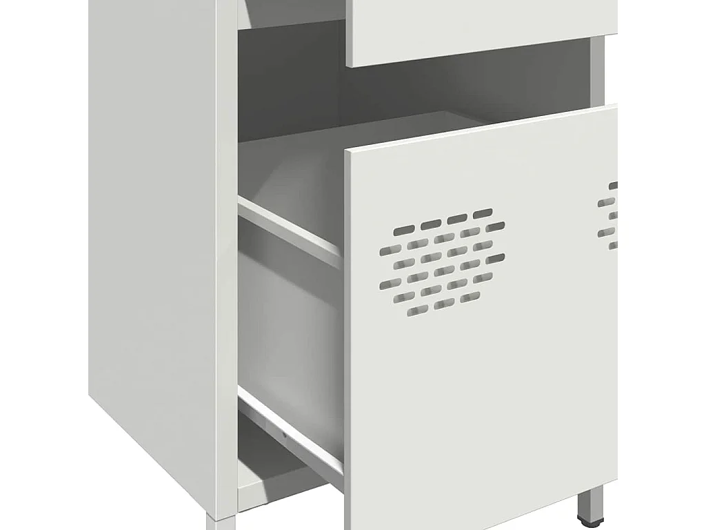 Buffet blanc 35x39x73,5 cm acier laminé à froid