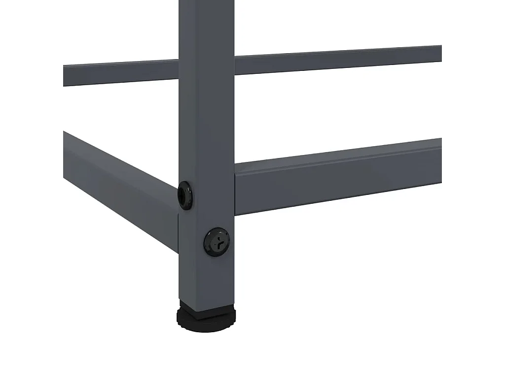 Buffet anthracite 100,5x39x107 cm acier