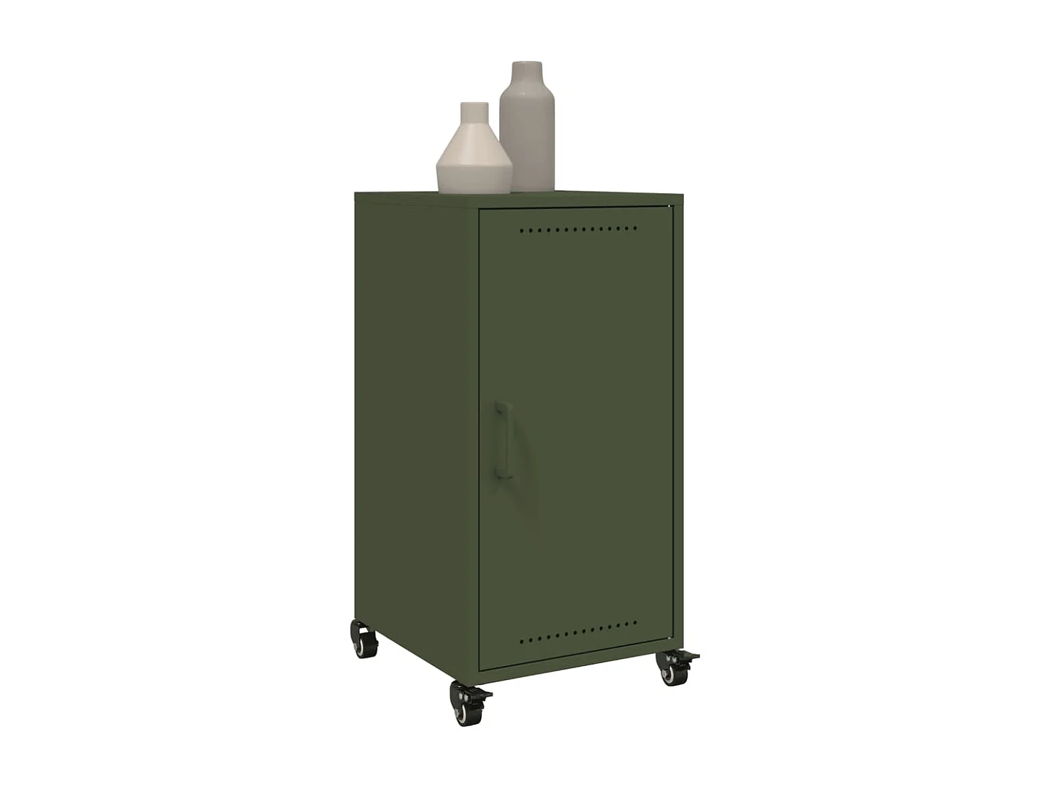 Credenza Verde Oliva 36x39x72 cm in Acciaio