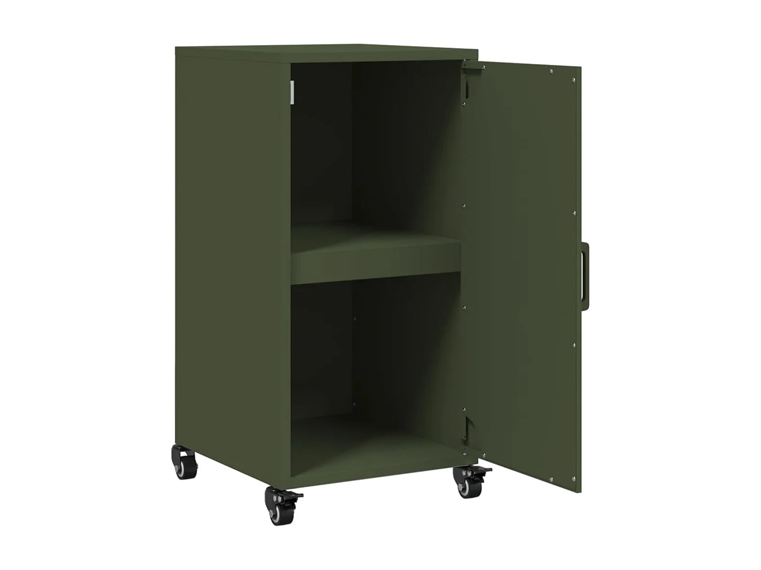 Credenza Verde Oliva 36x39x72 cm in Acciaio