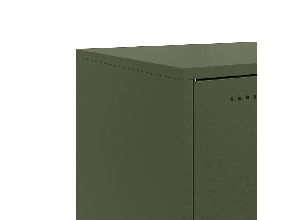 Buffet vert olive 100,5x39x72 cm acier