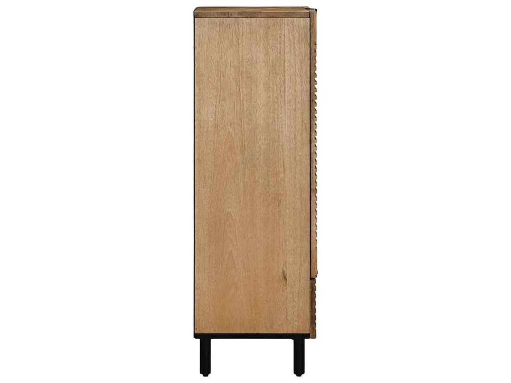 Buffet marron 60x33x100 cm bois de manguier massif