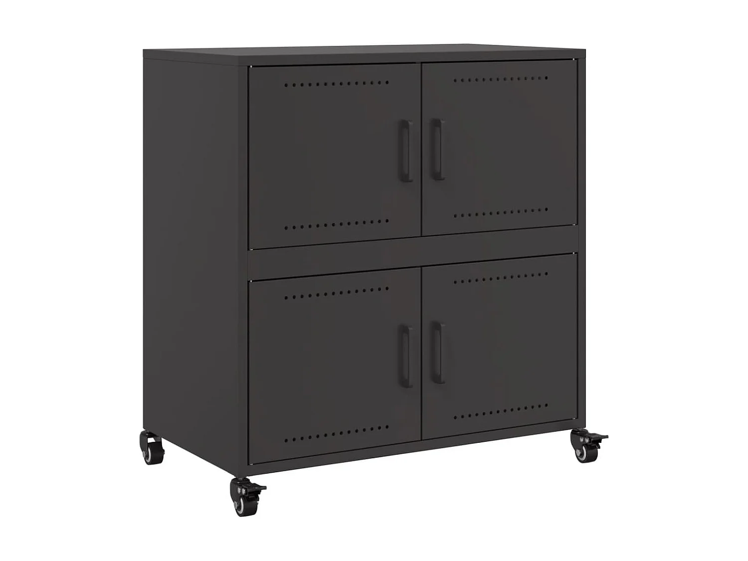 Dressoir 68x39x72 cm staal zwart